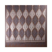 Jaal Embroidary Kashmiri Pashmina Stole in Check