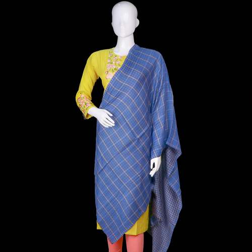 Pure Pashmina Reversible Check Stole