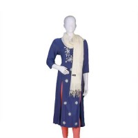 Pure Wool Mantra embroidery Stole